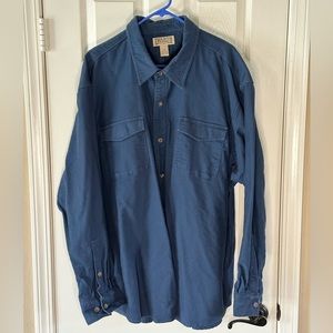 Duluth Trading men’s heavyweight long sleeve button down shirt, M 3XL, used